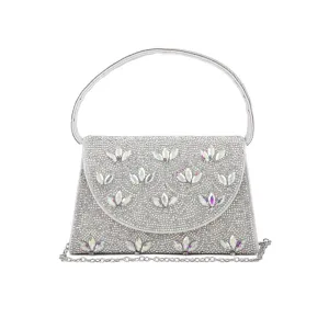 AB Silver Fancy Shoulder Bag P24331 Refined Craft