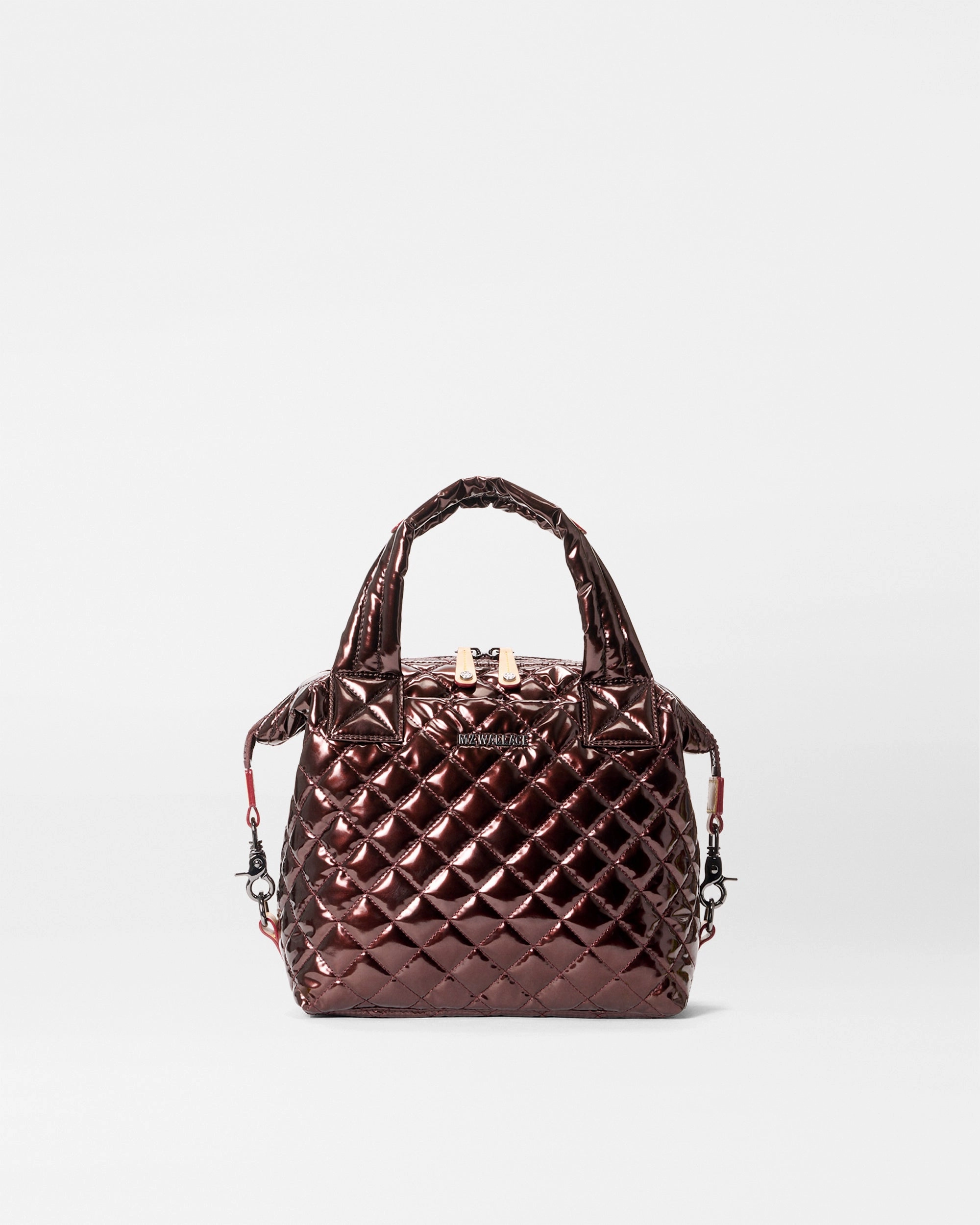 Bordeaux Lacquer Small Sutton Deluxe Soft Leather Bag