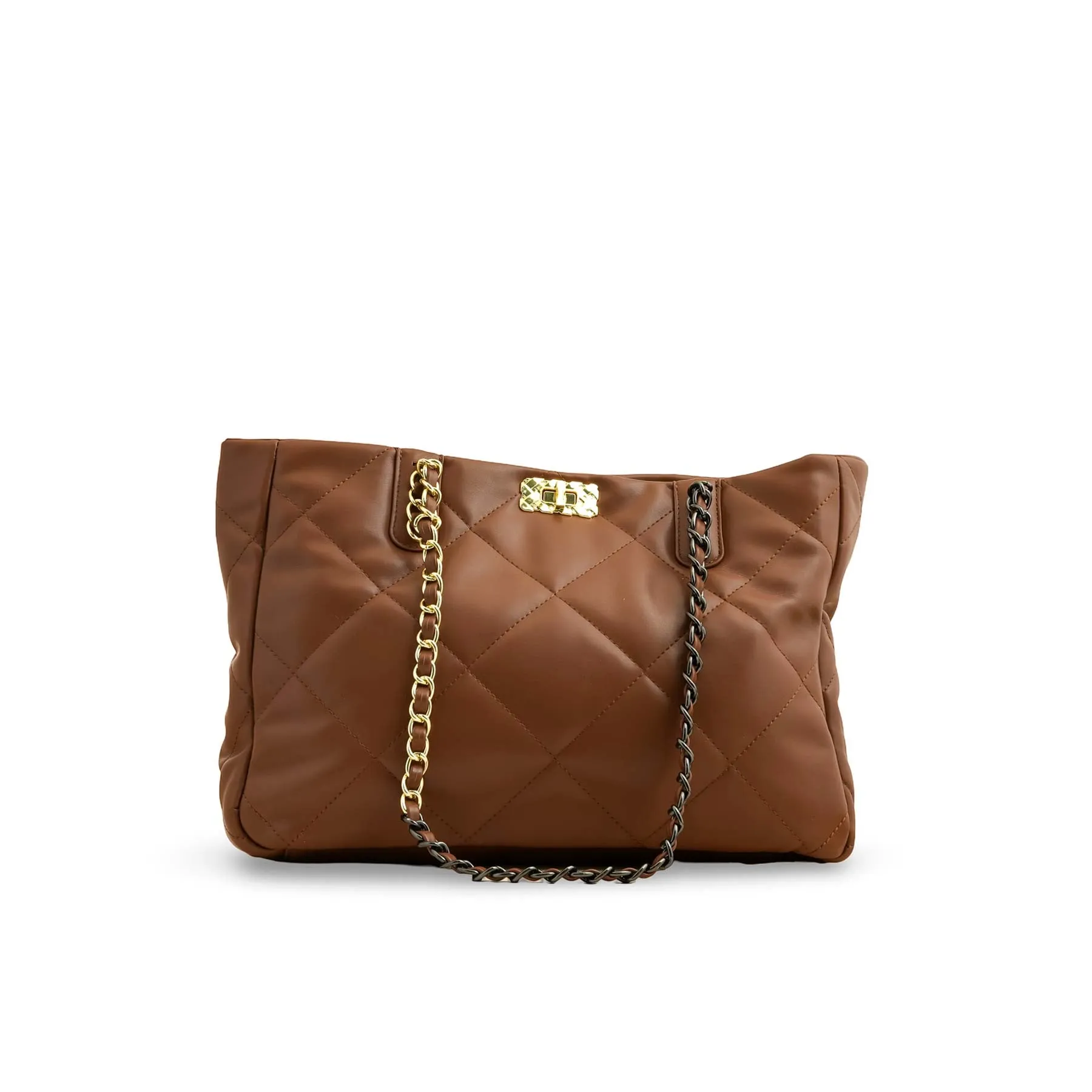 Brown Formal Shoulder Bag P36321 daily accessory