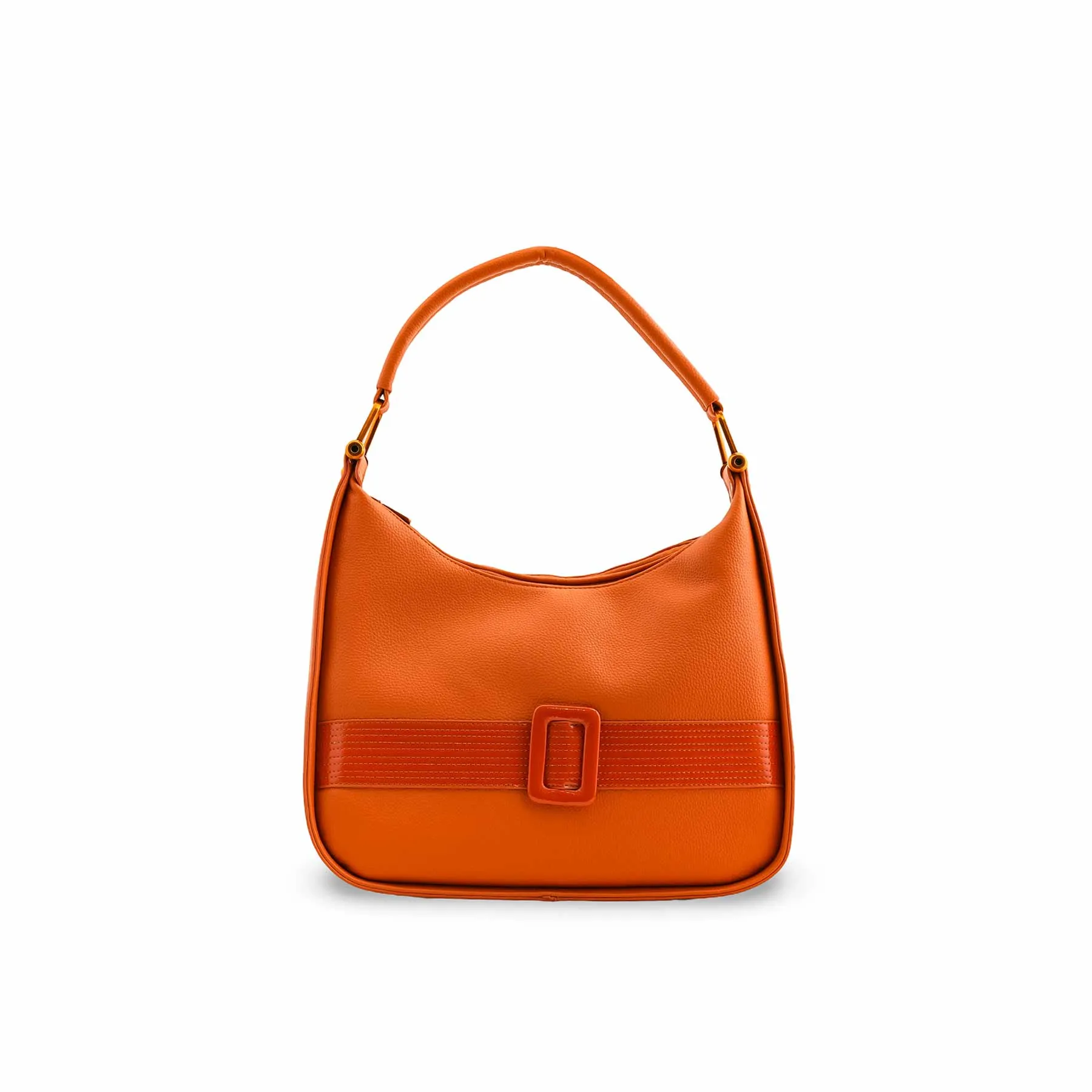 Orange Formal Shoulder Bag P36382 Elegant Look Travel Essential
