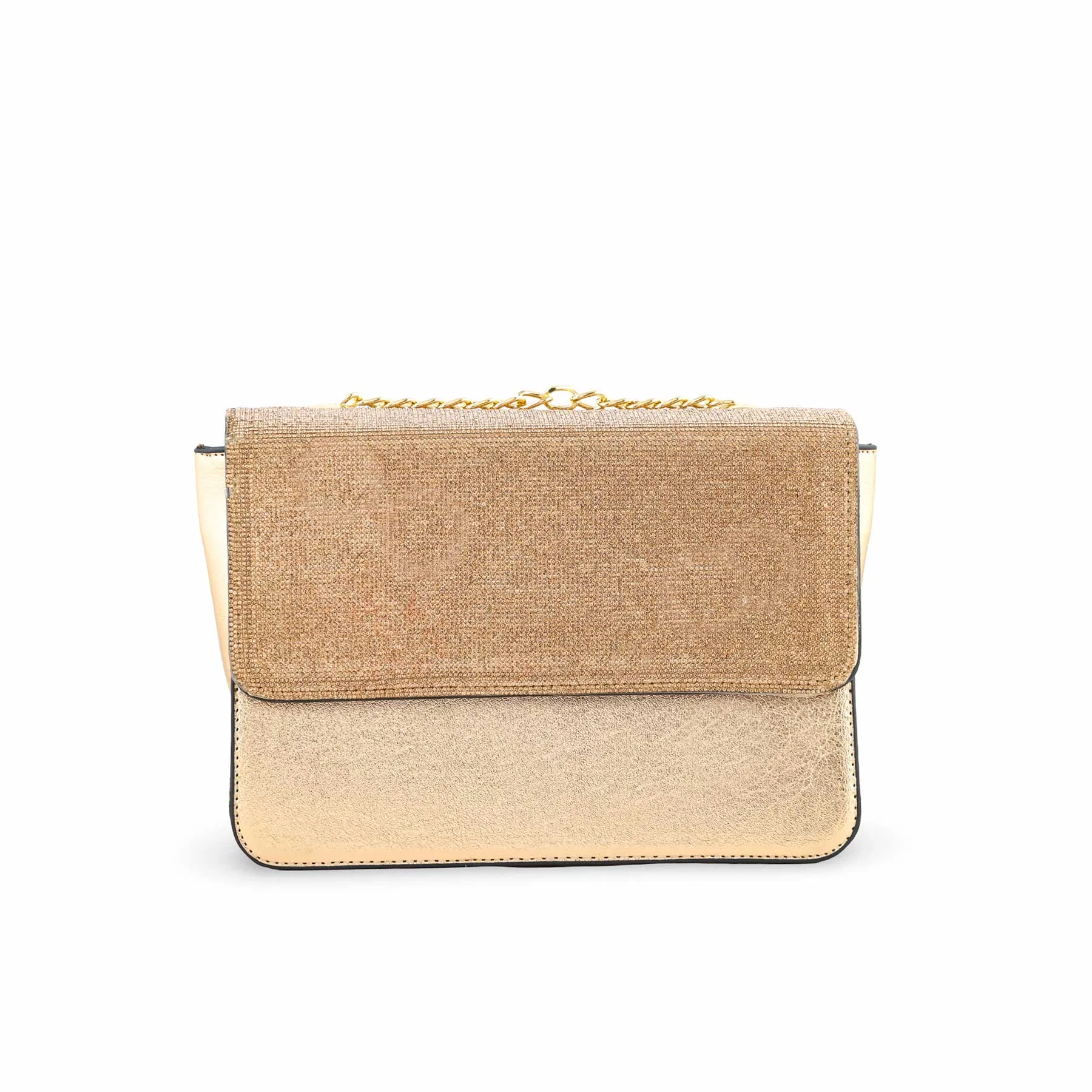 Eco-Conscious Choice Luxury Texture Champagne Fancy Shoulder Bag P55615