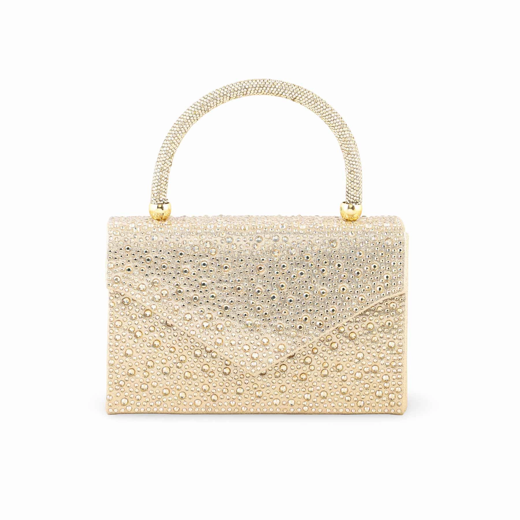 Flexible Organizer ChamPagne Bridal Clutch P24370