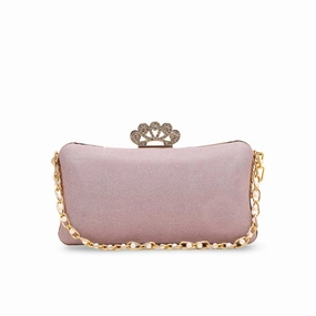 Champagne Fancy Clutch P15364 Functional Storage Bag