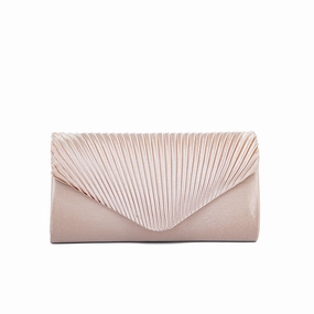 Sleek Utility Champagne Fancy Clutch P24143