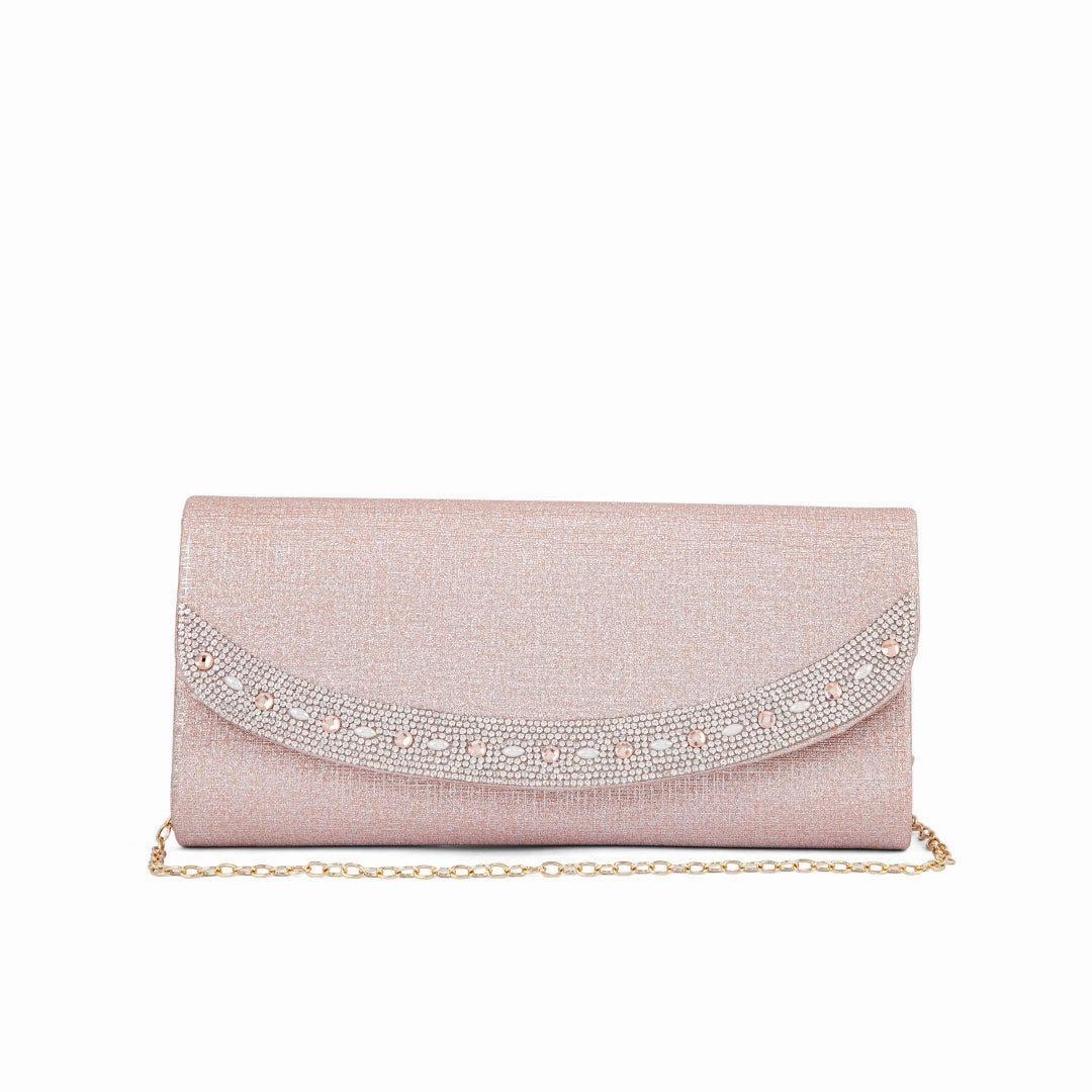 Champagne Fancy Clutch P24176 Lightweight Utility Classic Organizer Bag