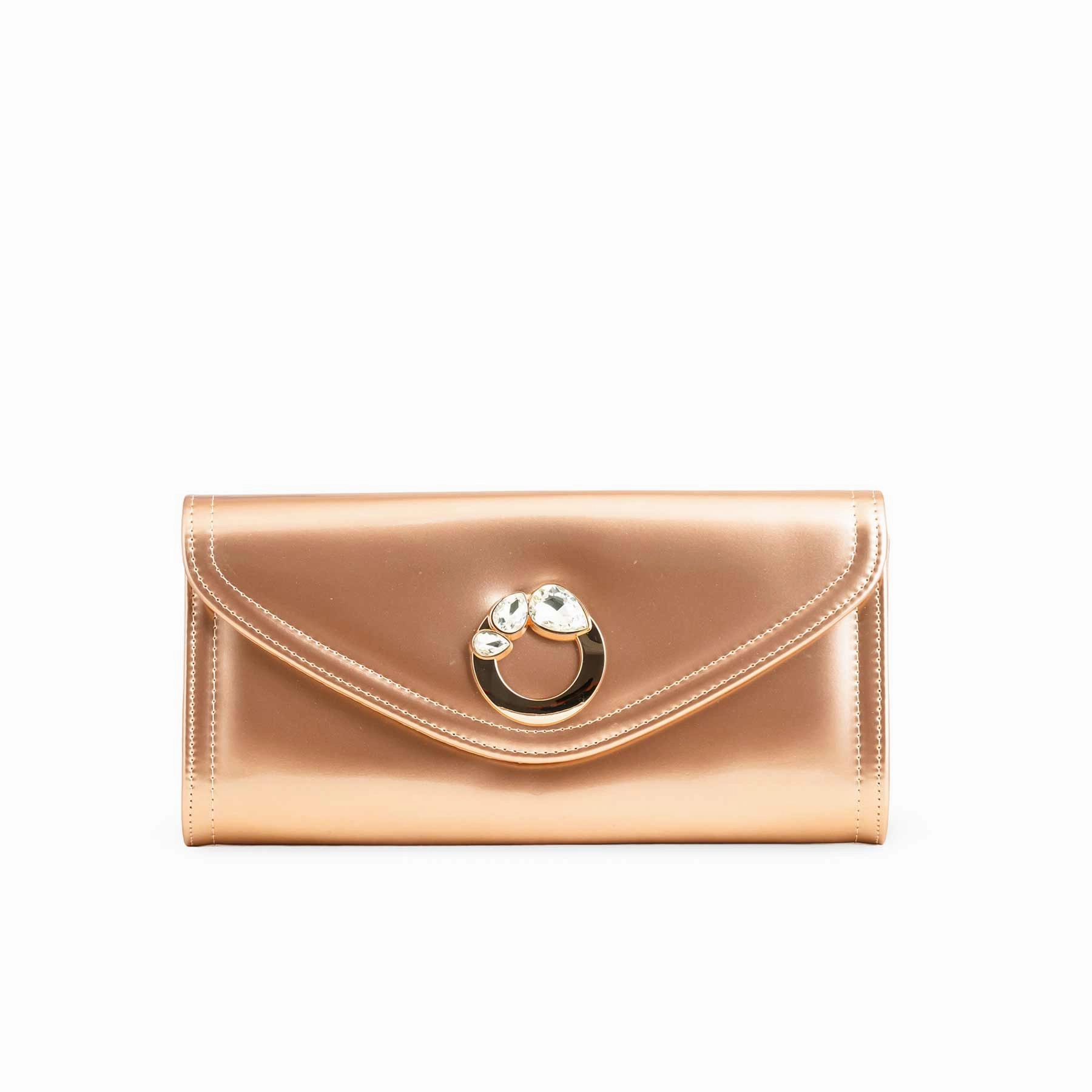 Secure Closure Durable Performance Champagne Formal Clutch P24211