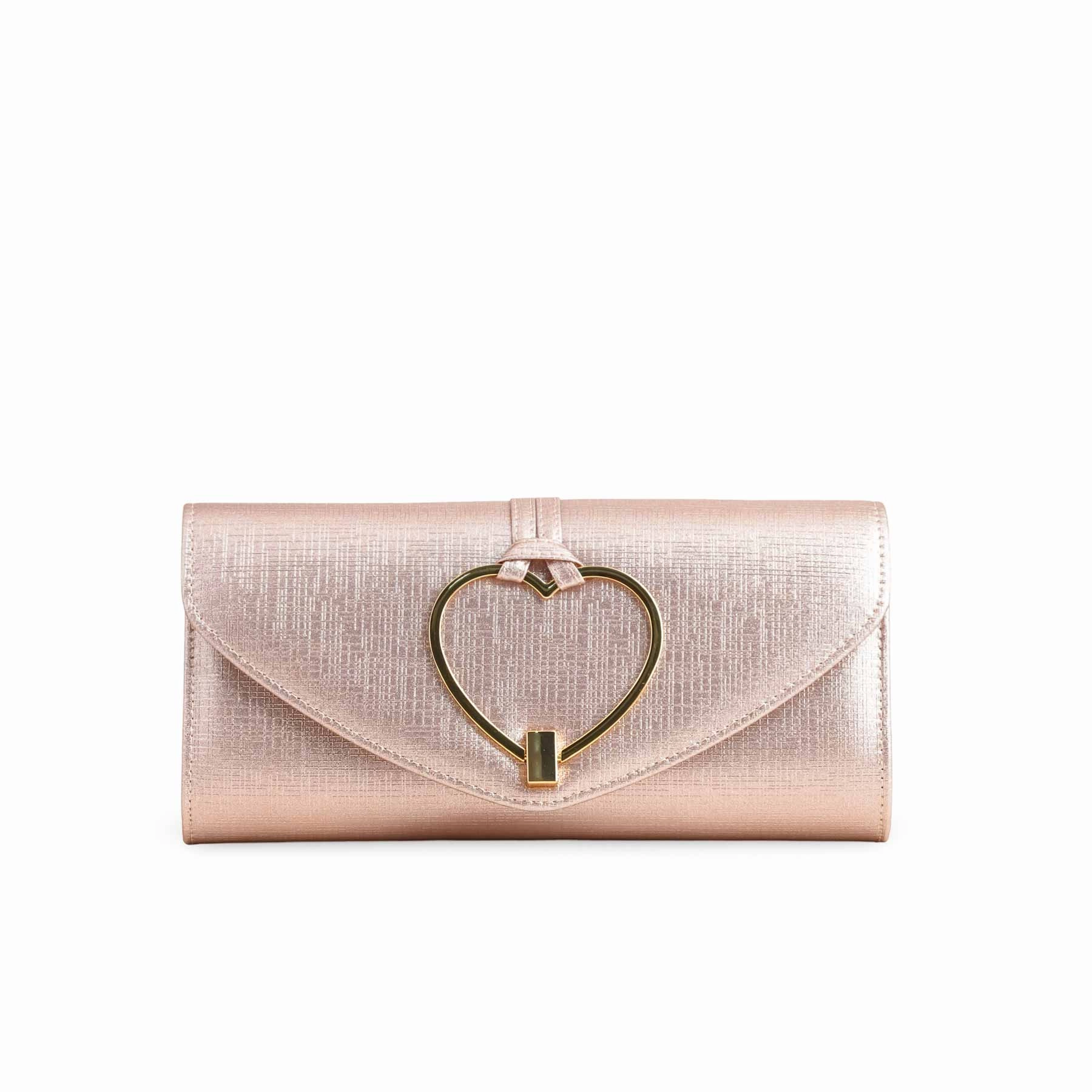 Champagne Formal Clutch P24223 Elegant Finish Smart Storage Bag