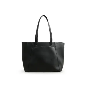 Black Formal Shoulder Bag P55773 Minimalist Tote