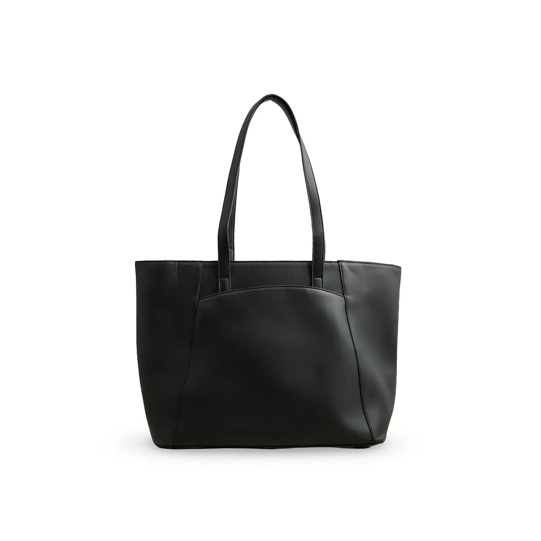 Black Formal Shoulder Bag P55773 Minimalist Tote