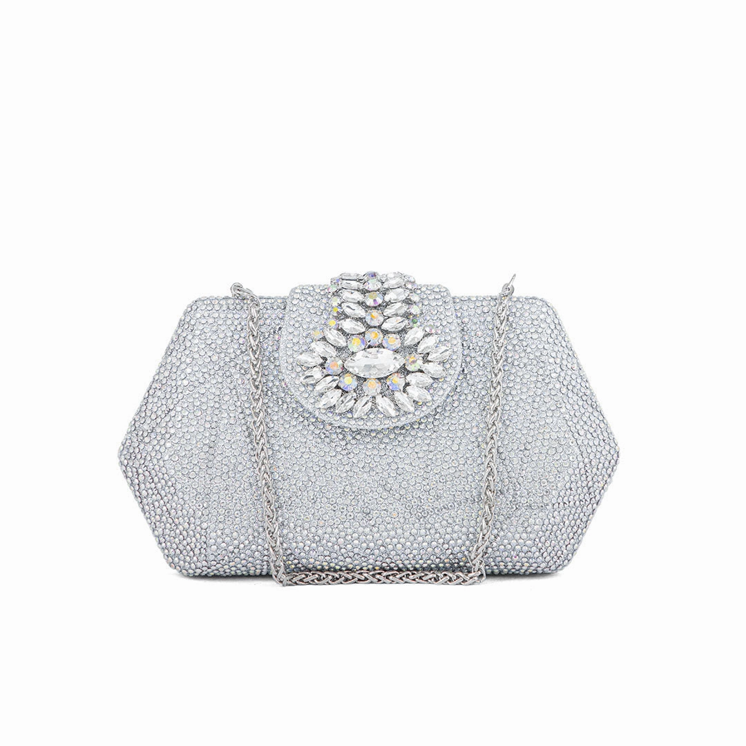 Smart Design Silver Fancy Clutch P24202