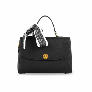 Black Formal Shoulder Bag P36299 Luxury Texture