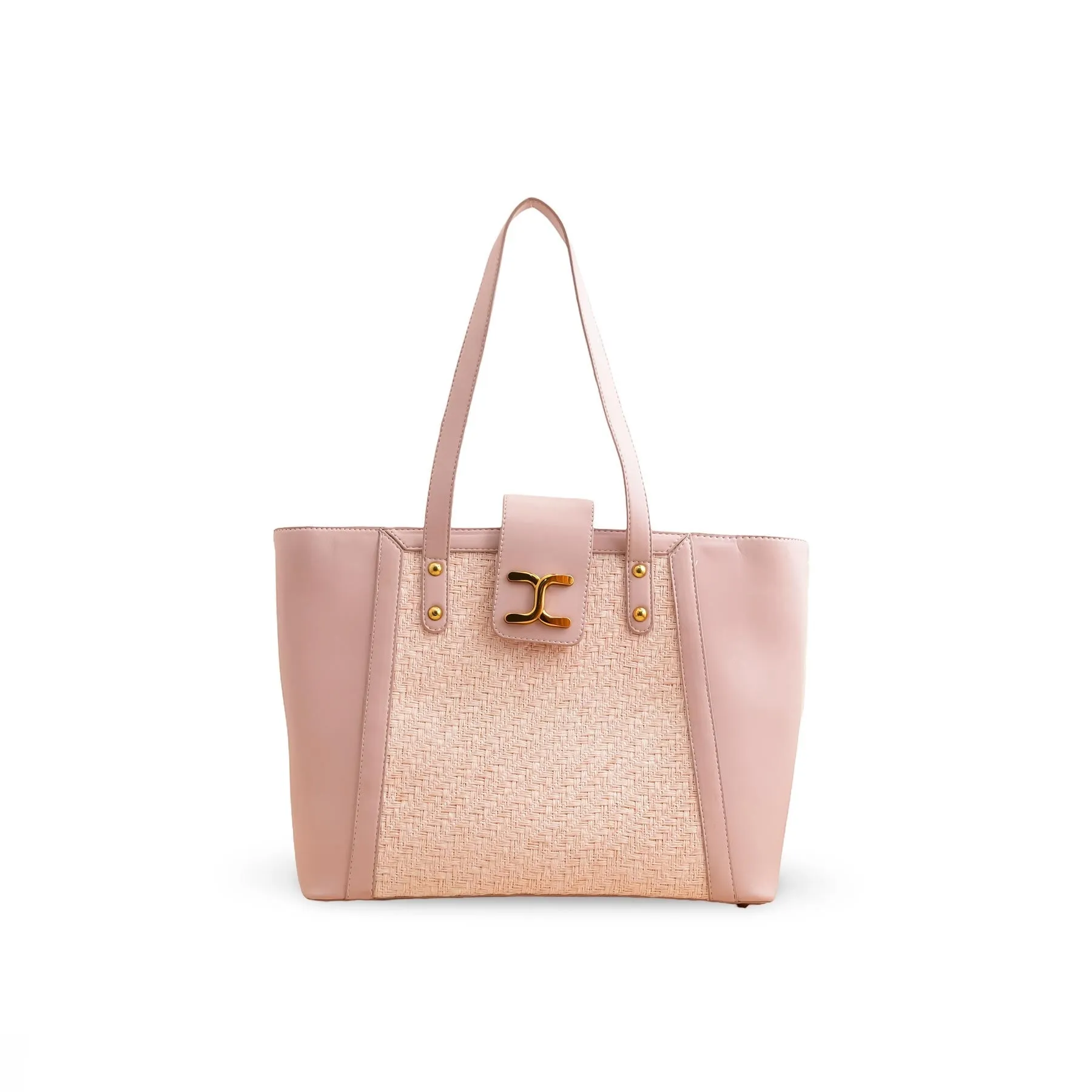Pink Formal Shoulder Bag P55753 Polished Texture Comfort Style