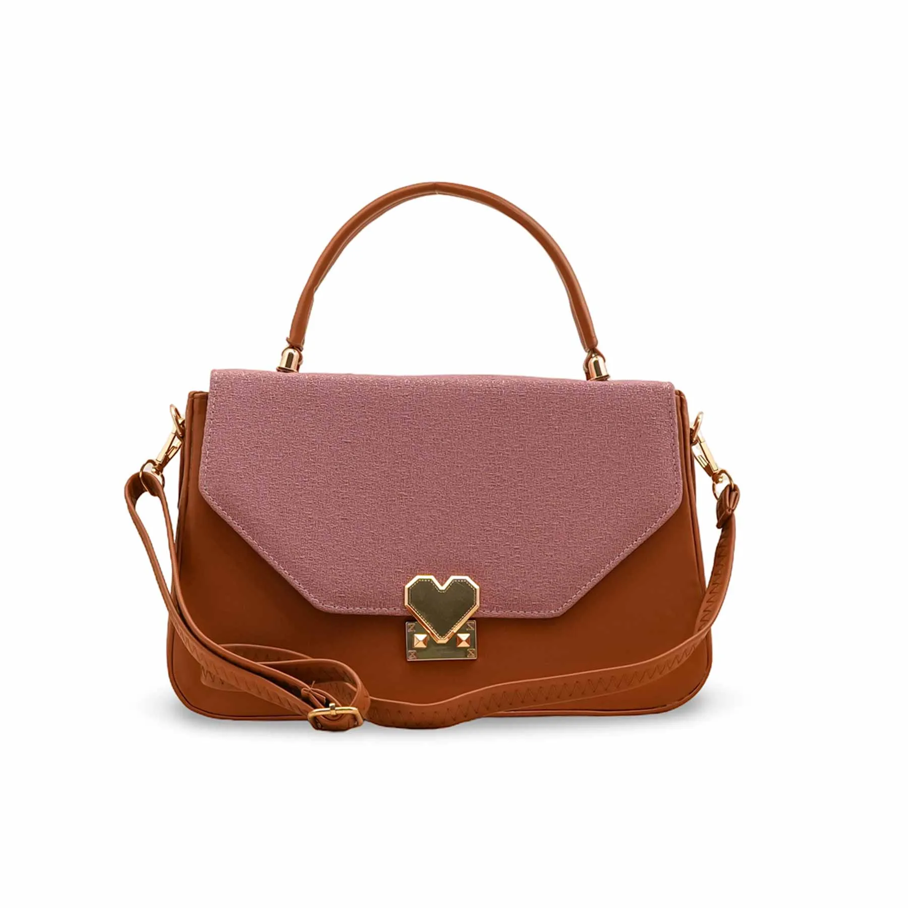 Pink Casual Shoulder Bag For Women P55804 Luxury Design Contemporary Outline