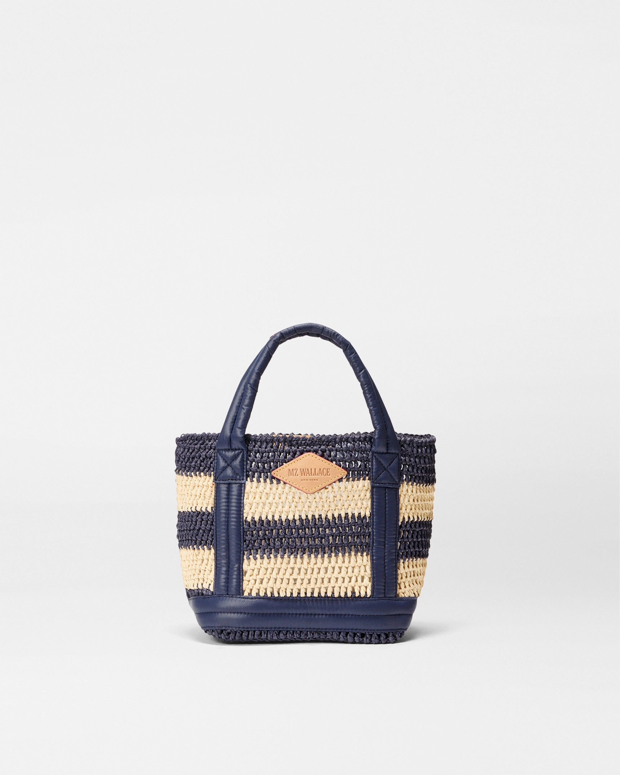 Functional Piece Stylish Detail Dawn/Natural Stripe Crochet Mini Crochet Tote