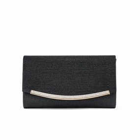 Black Fancy Clutch P24171 Durable Bag