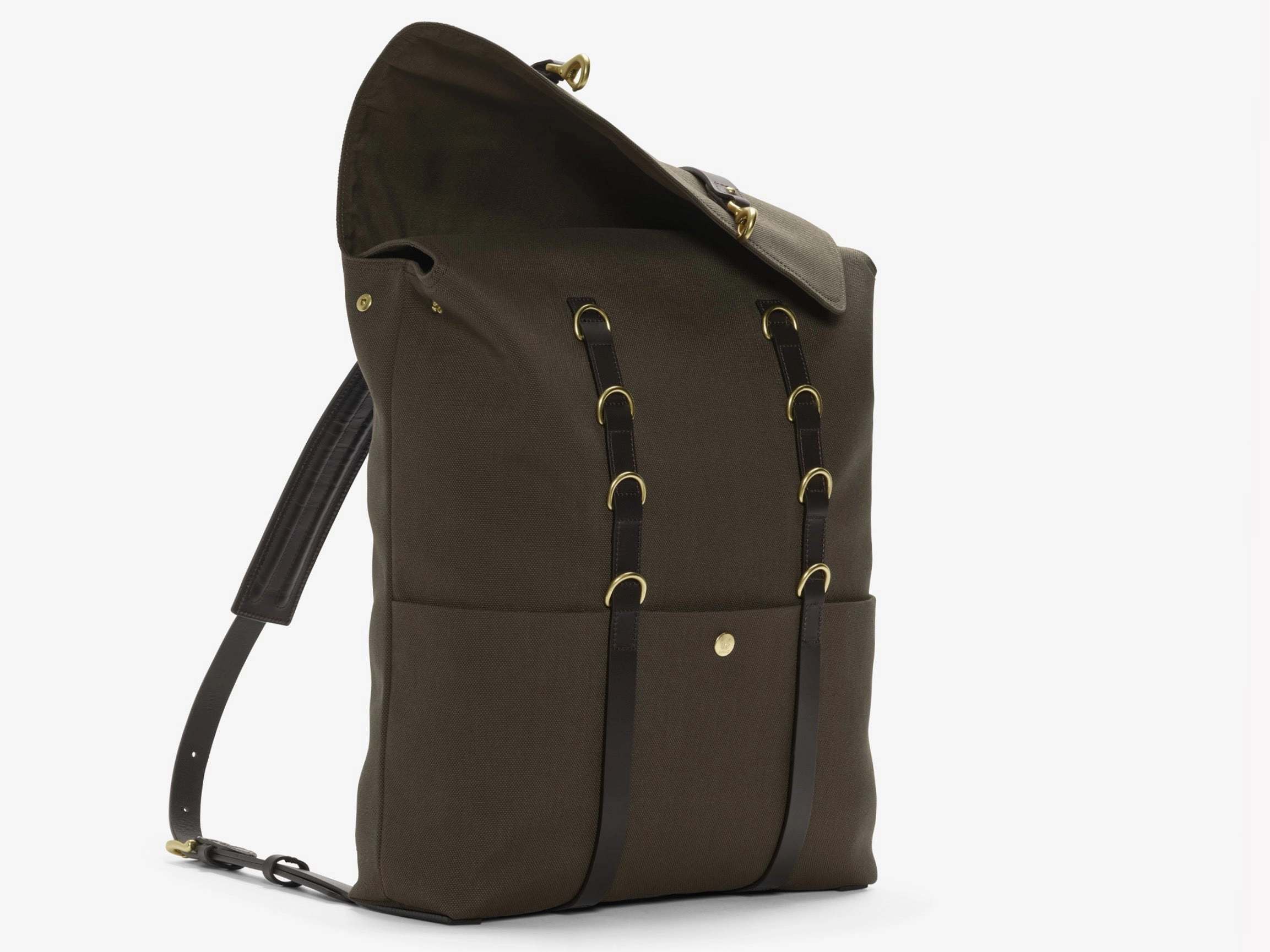 M/S Backpack ?C Army/Dark Brown Lightweight Travel Organizer