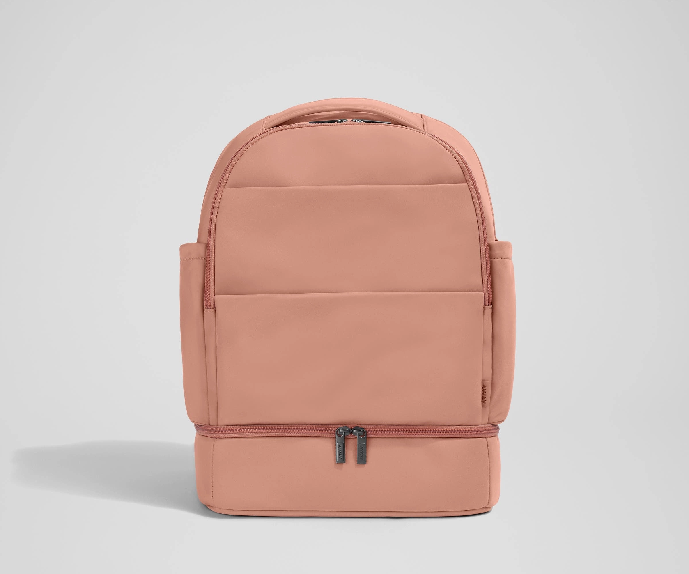 Urban Journey Contemporary Look The Double Diaper Backpack in Clay Pink