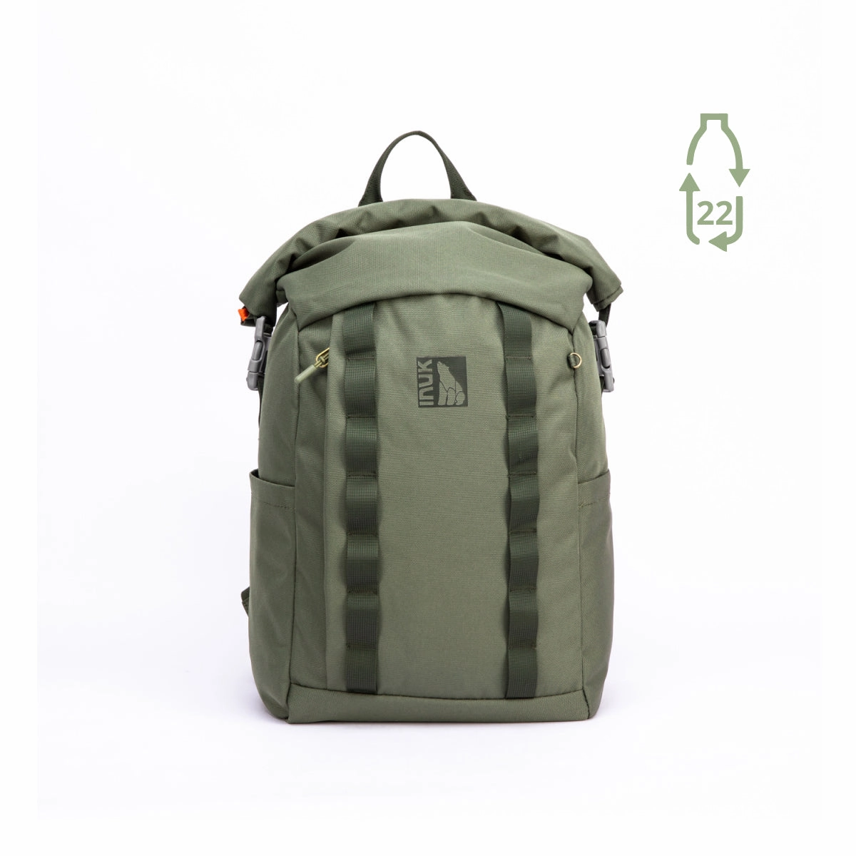 Yoho2 Roll-Over Backpack - Recycled Materials (28L) Adjustable Strap Smart Design