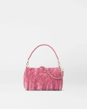 Practical Thought Petal Velvet Crosby Barrel Crossbody