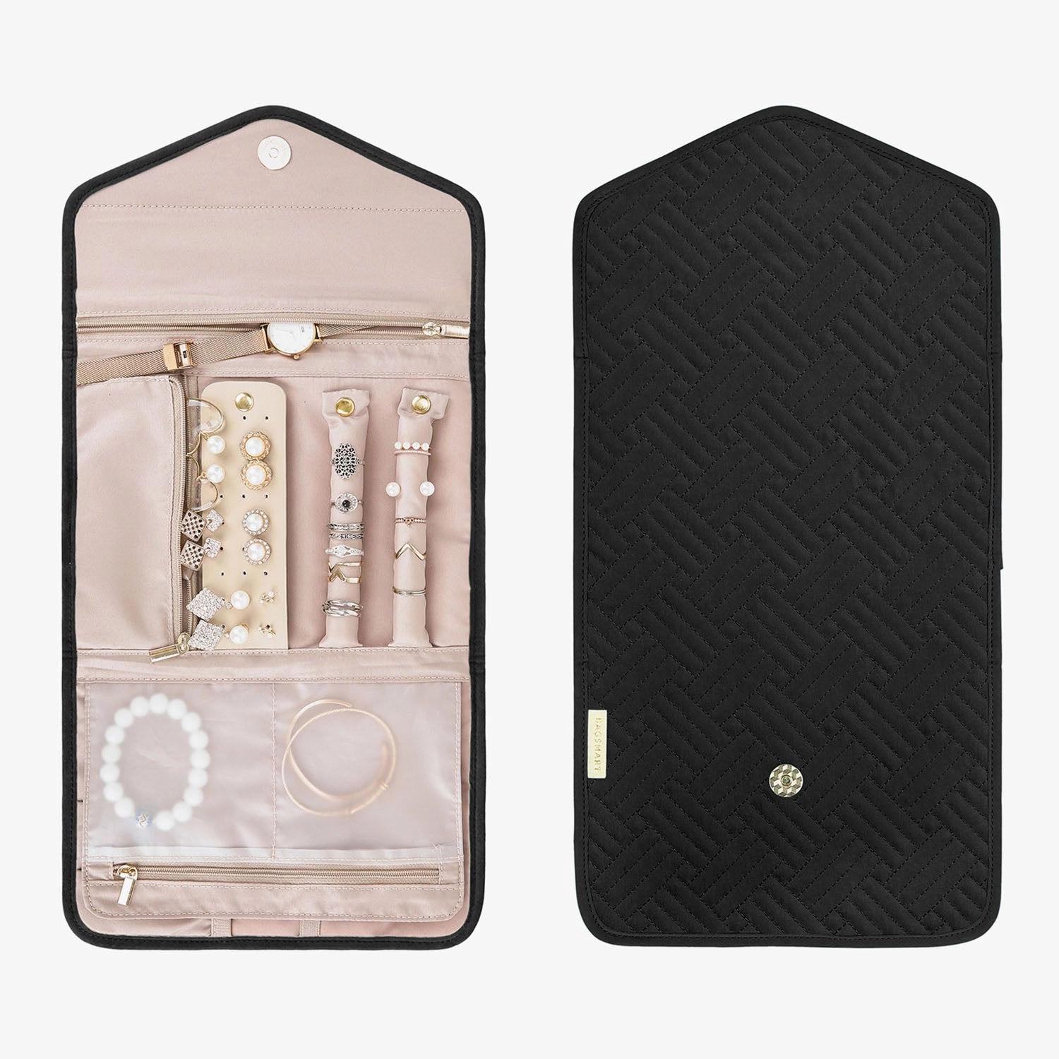 Stylish Travel Gear Effortless Travel Peri Folding Jewelry Organizer