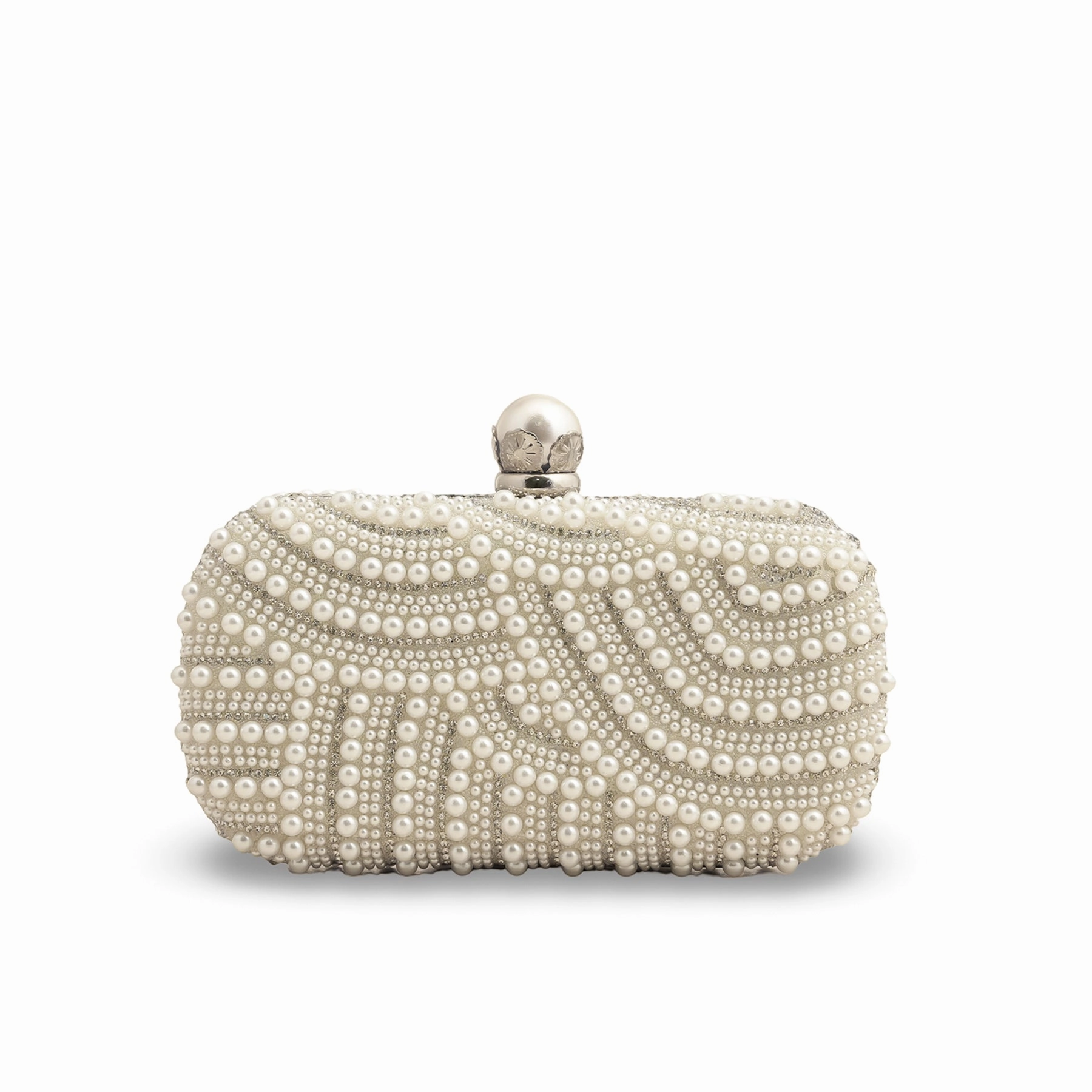 Street Fashion Stylish Everyday Gear White Bridal Clutch P24279