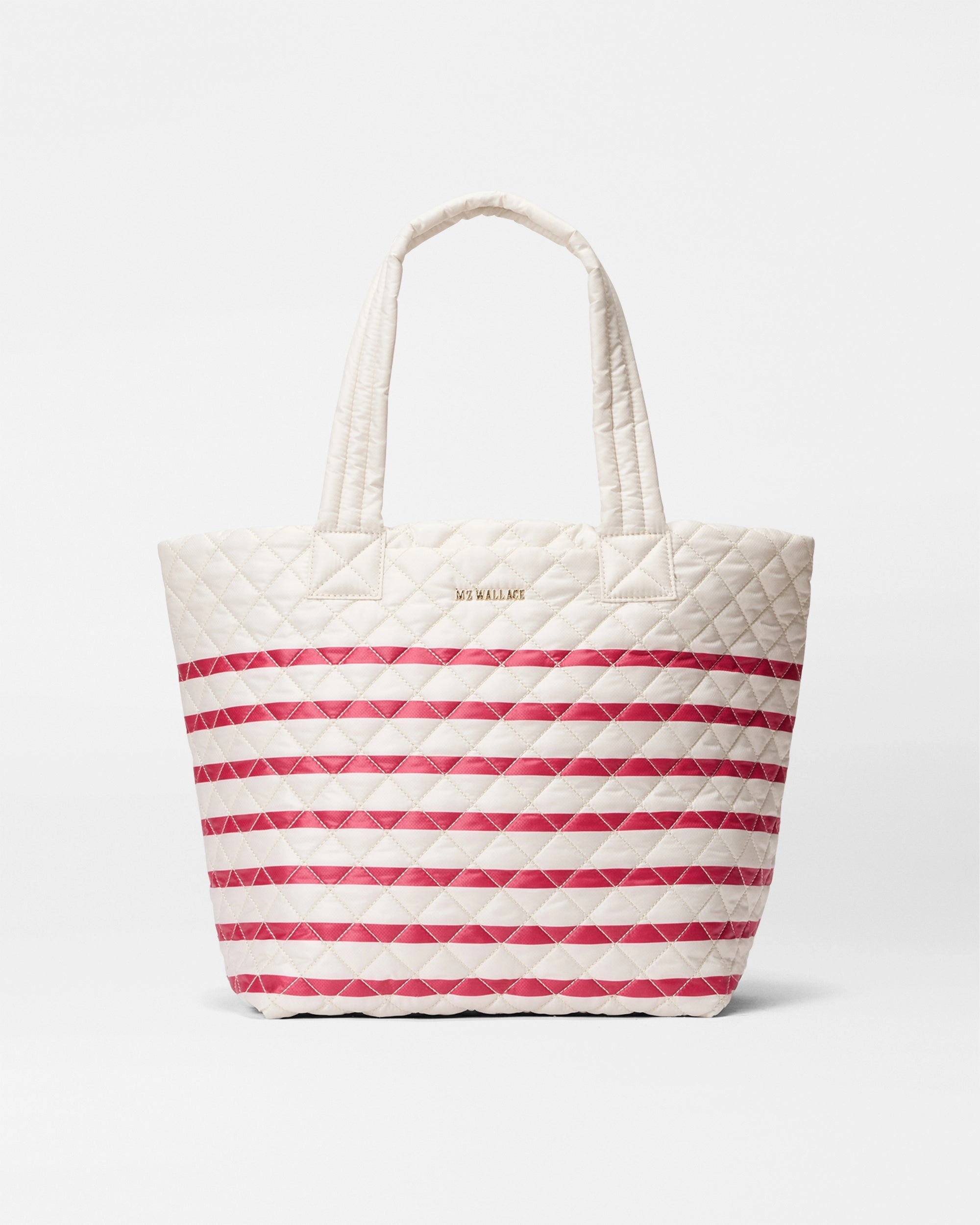 Weekend Travel Sanshell/Apple Charter Stripe Medium Metro Tote Deluxe