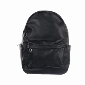 ARCHETYPE Millie Sheep Skin PU Backpack Mid Black Modern Style