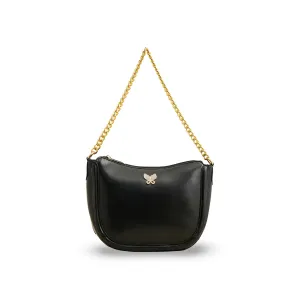 Smart Accessory Black Casual Shoulder Bag For Women P55763