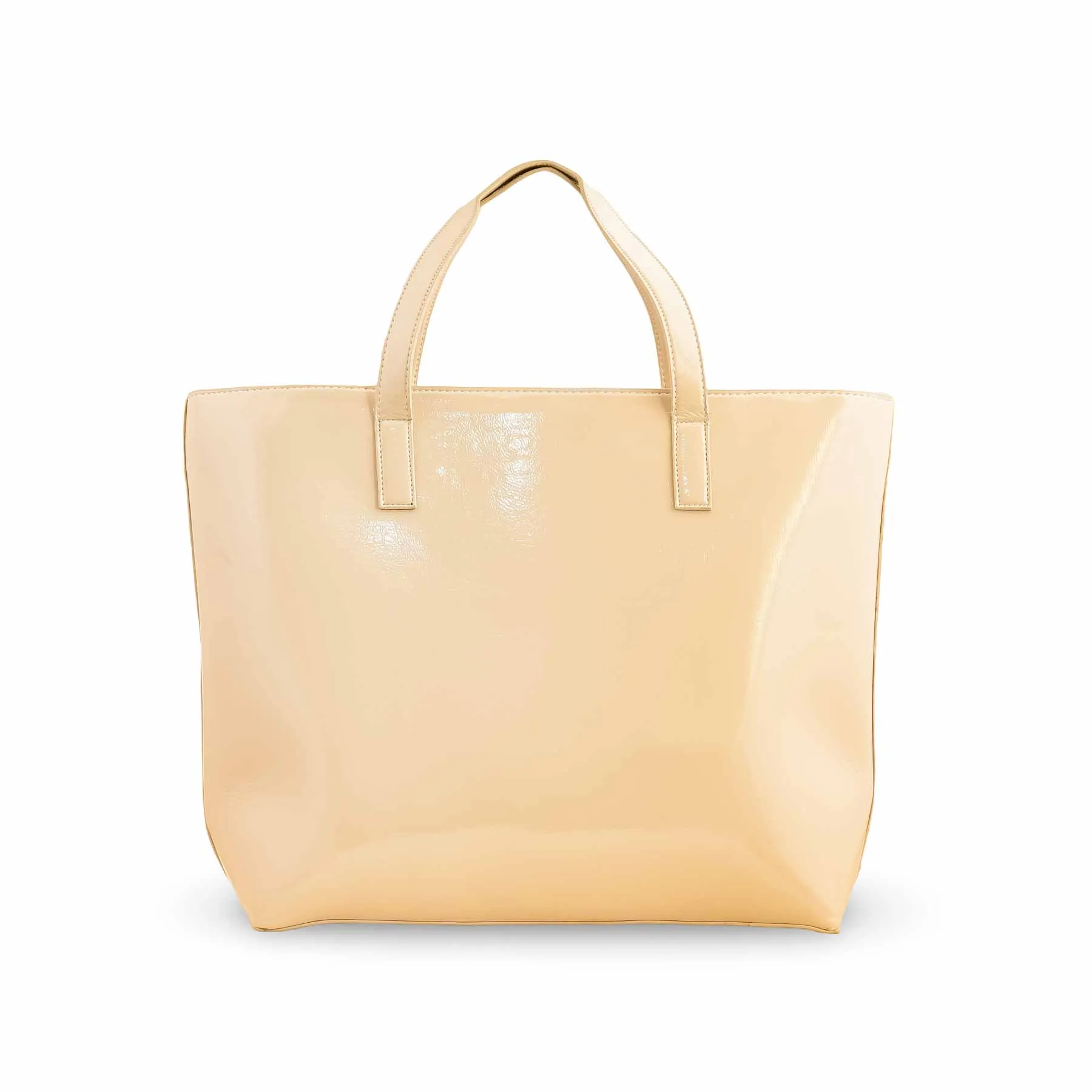 Cream Formal Shoulder Bag P55685 Portable Organizer Versatile Shopper