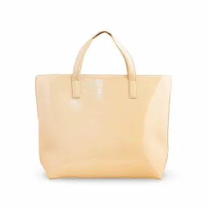 Cream Formal Shoulder Bag P55685 Portable Organizer Versatile Shopper