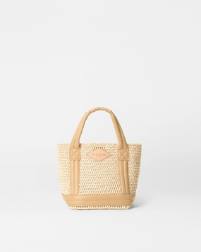 Compact City Bag Casual Functionality Crochet/Camel Mini Crochet Tote