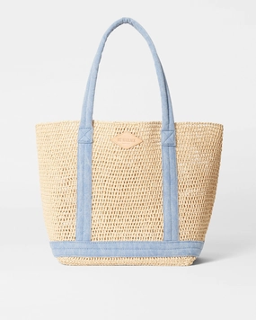 Adventure Freedom Crochet/Light Denim Medium Crochet Tote
