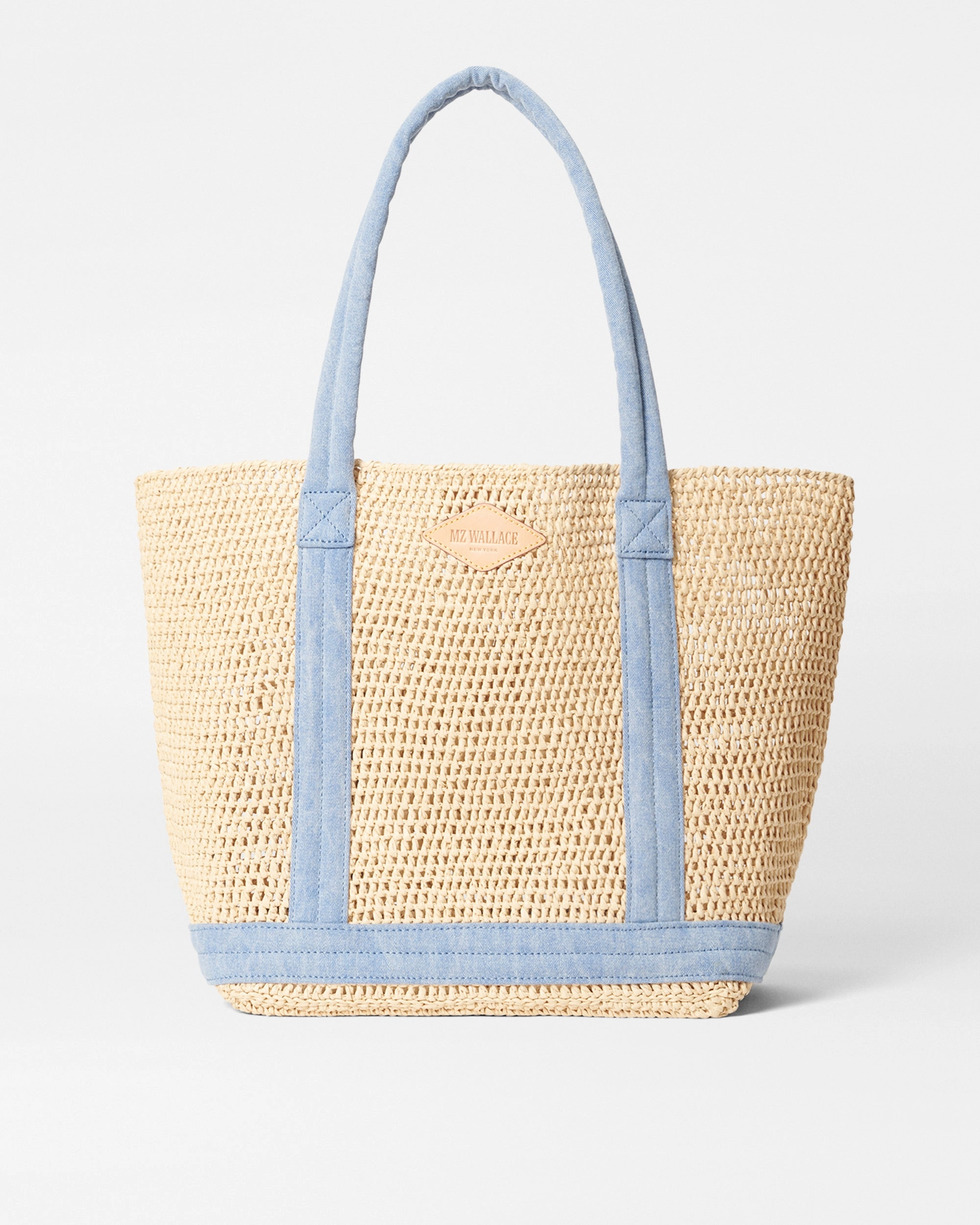 Adventure Freedom Crochet/Light Denim Medium Crochet Tote