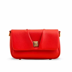 Red Women Formal Shoulder Bag P36375 Work Essential