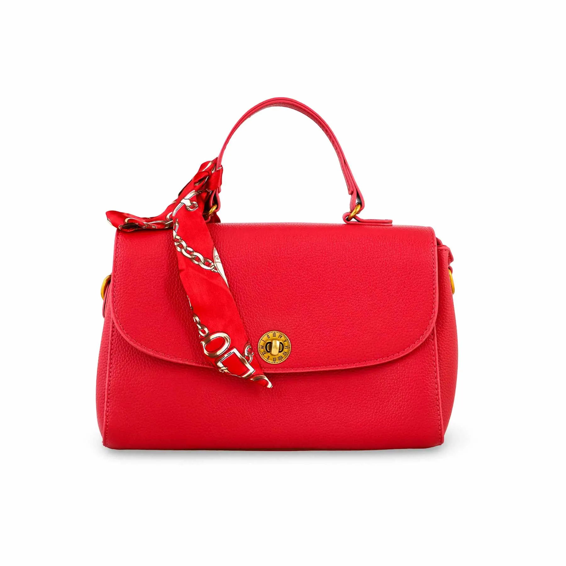 Commuter Utility Minimal Style Red Formal Shoulder Bag P36299