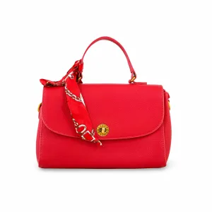 Commuter Utility Minimal Style Red Formal Shoulder Bag P36299