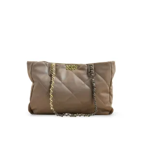 Grey Formal Shoulder Bag P36321 Refined Finish