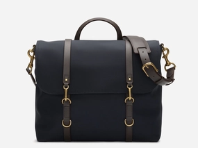 M/S Satchel ?C Navy/Dark Brown Minimal Gear