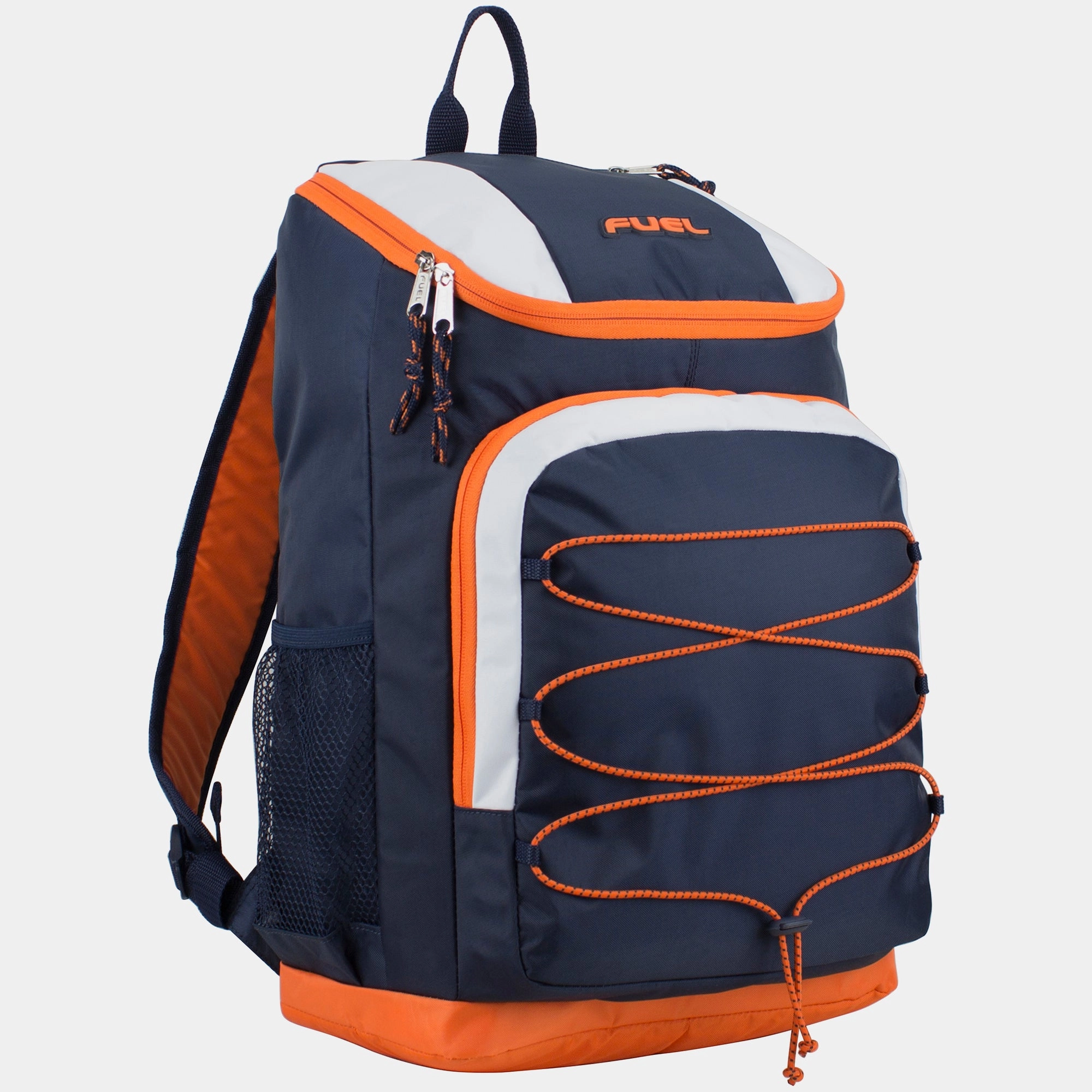Wide Mouth Sports Backpack with Front Bungee and Inner Tech Pocket Minimalist Travel