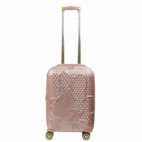 Disney Minnie Mouse F??L 22.5" Luggage Spinner Rose Gold Durable Form Heavy Gear