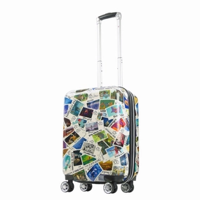 Disney Stamps Hard-sided Spinner 22" Luggage Efficient Packing