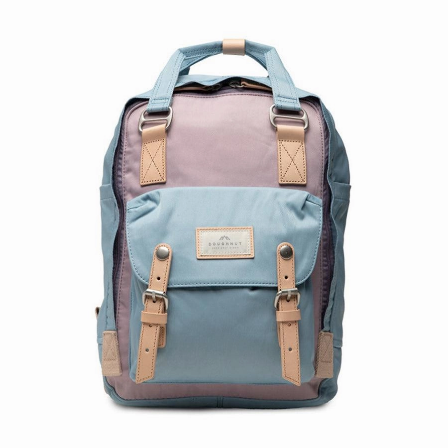DOUGHNUT Macaroon Backpack-Lilac X Light Blue work commute