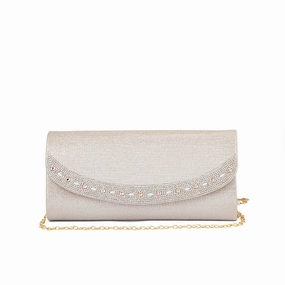 City Style Travel Feature Beige Fancy Clutch P24176
