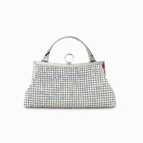 Lightweight Comfort AB Silver Bridal Clutch P24309