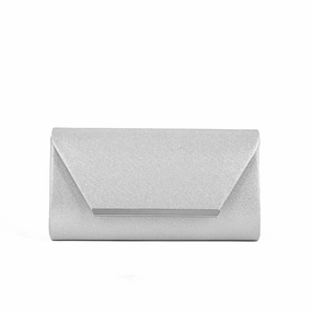 Silver Fancy Clutch P24167 Modern Thinking Weekend Style