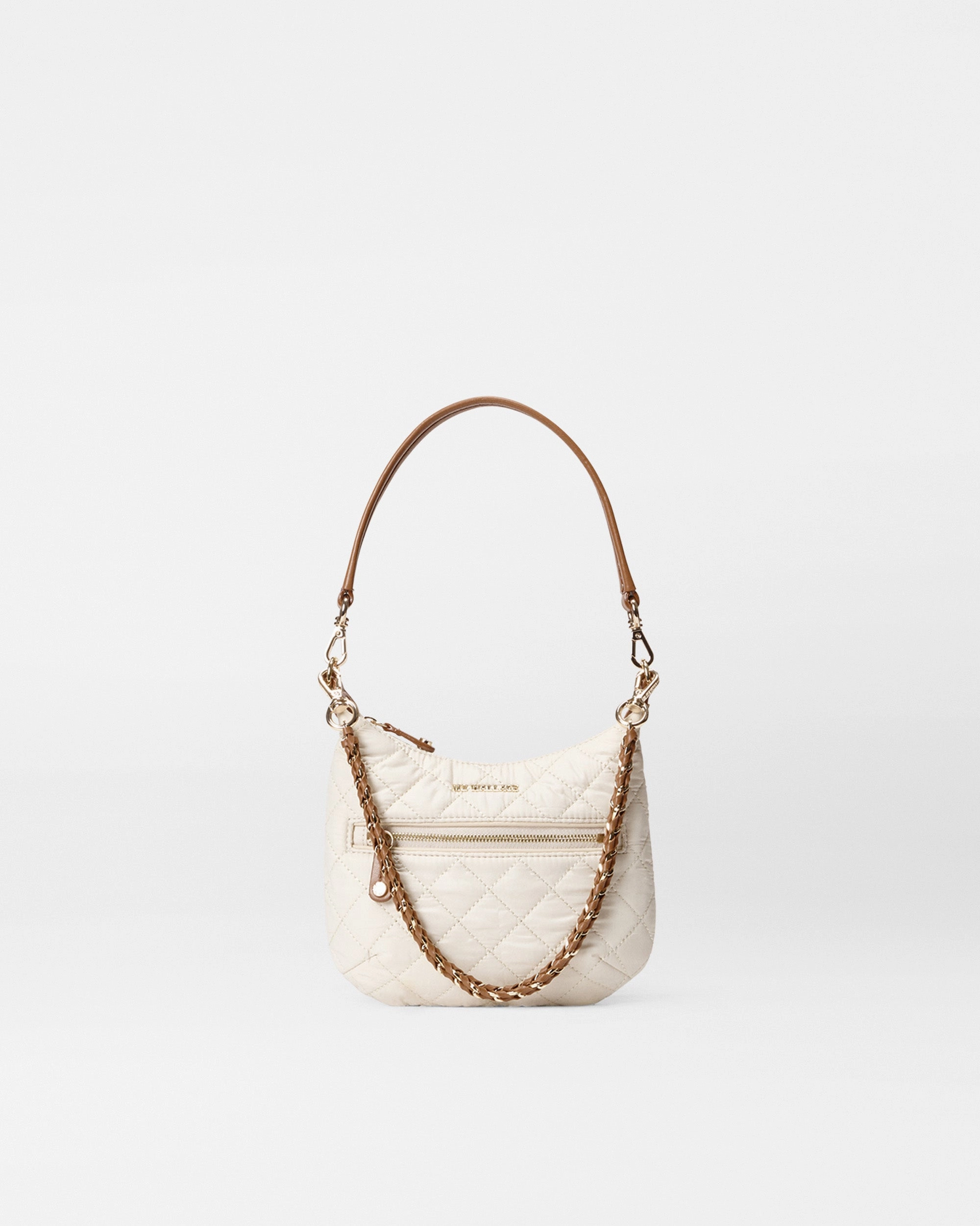 Sandshell with Brown Mini Crosby Sienna Compact Travel Bag Classic Mood