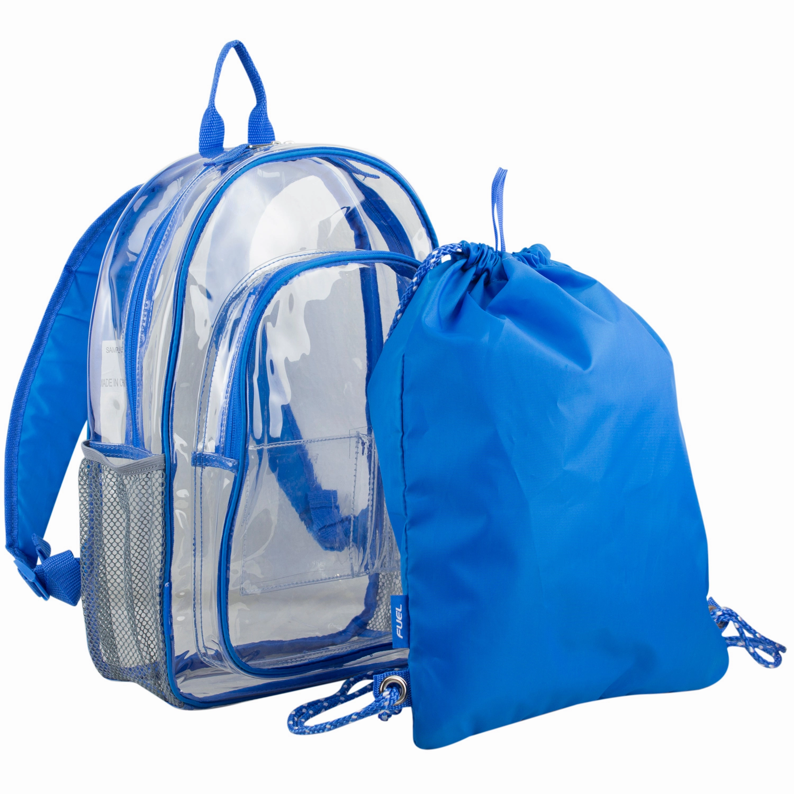 Functional Accessory Compact Shape Transparently Yours Backpack & Cinch Sling Set