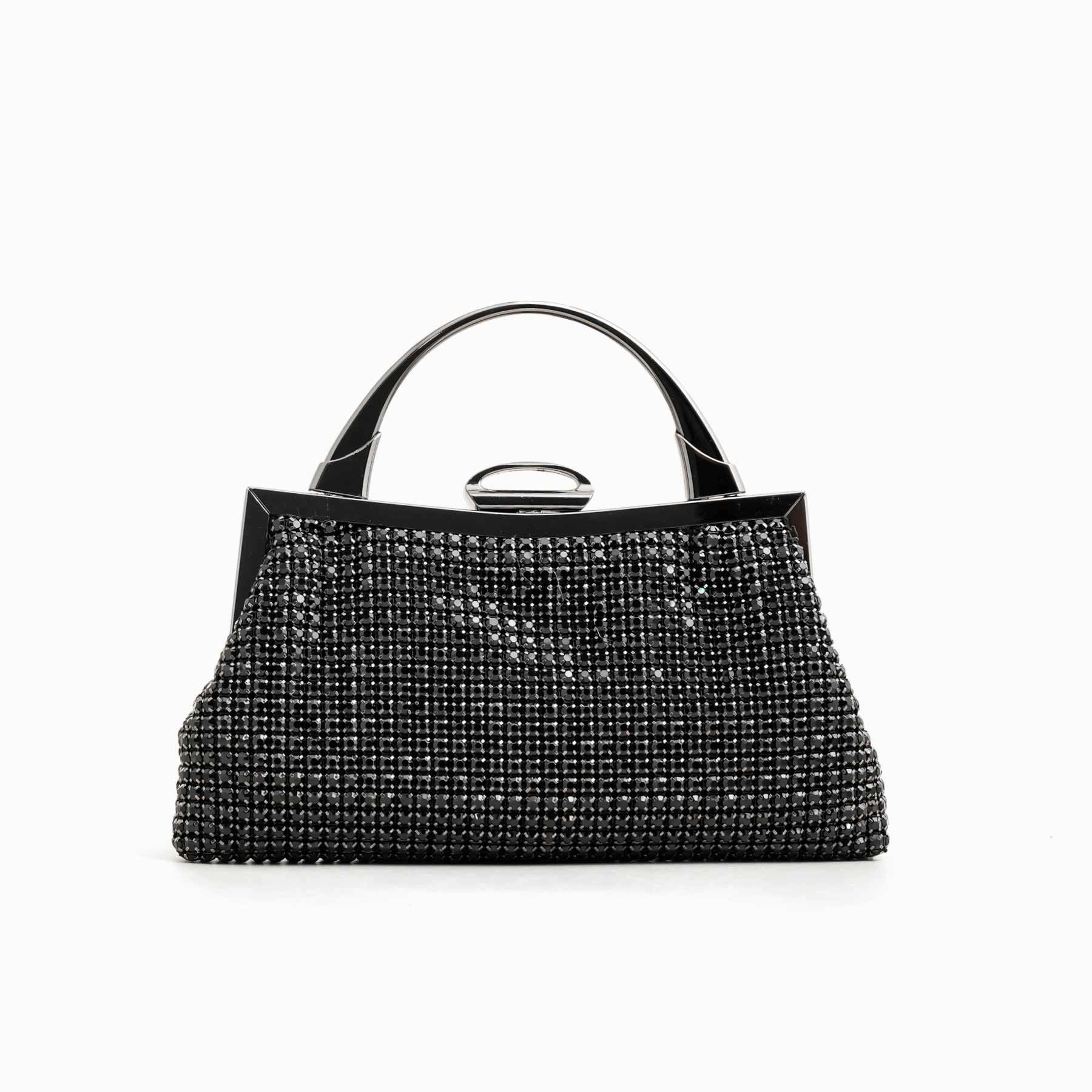 Black Bridal Clutch P24319 Flexible Carry