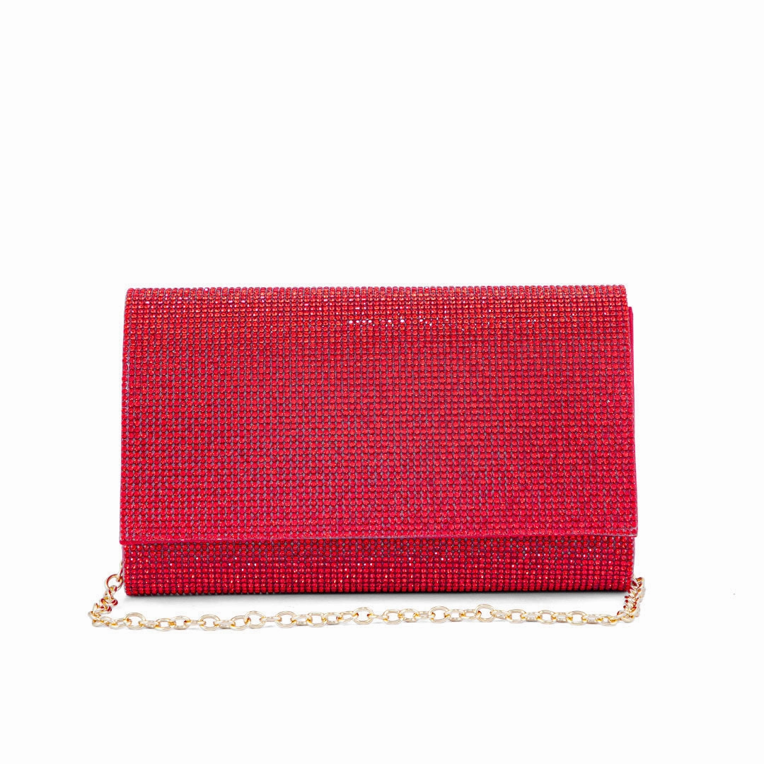 Classic Appeal Red Fancy Clutch P24327