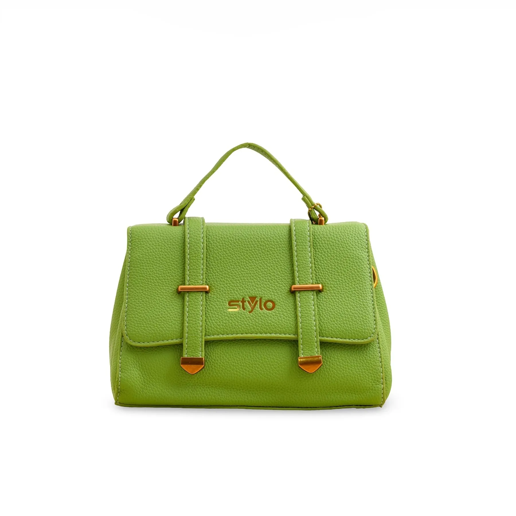 Green Formal Shoulder Bag P36148 Timeless Look Chic Craft